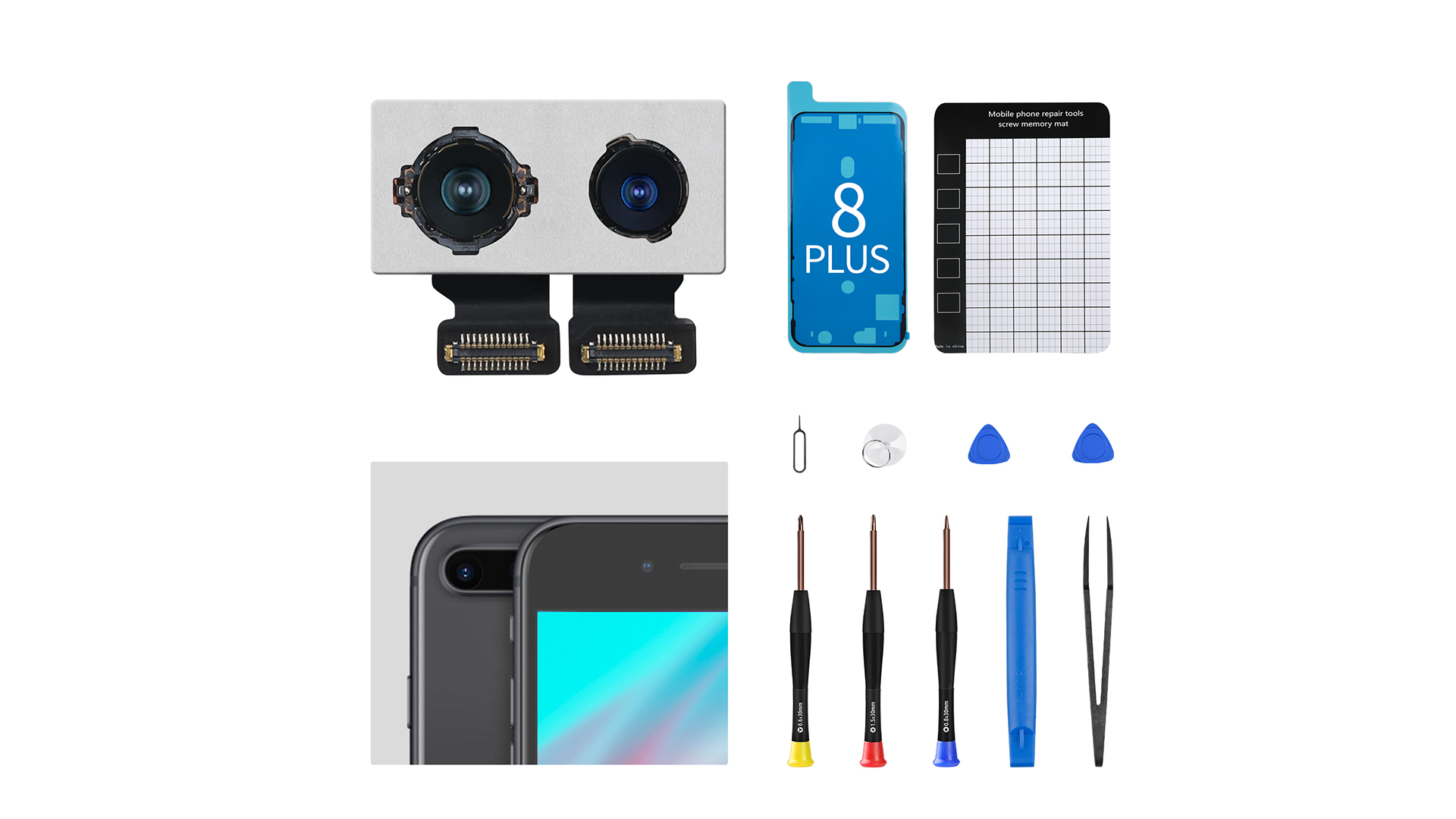 Amazon.com: CYKJGS for iPhone 8 Plus Main Rear Back Camera